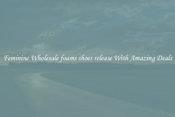 Feminine Wholesale foams shoes release With Amazing Deals