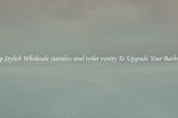 Shop Stylish Wholesale stainless steel toilet vanity To Upgrade Your Bathroom