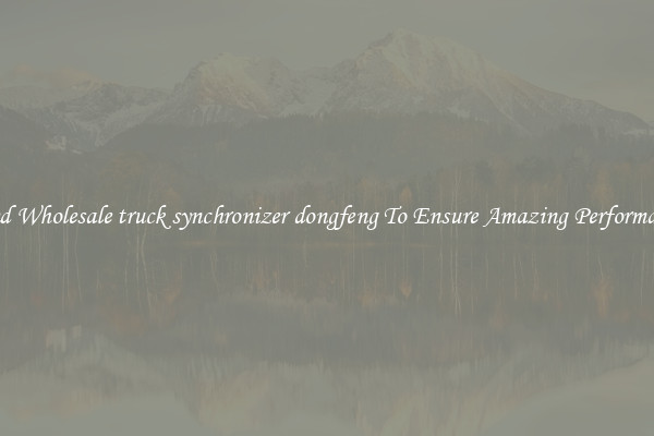 Find Wholesale truck synchronizer dongfeng To Ensure Amazing Performance
