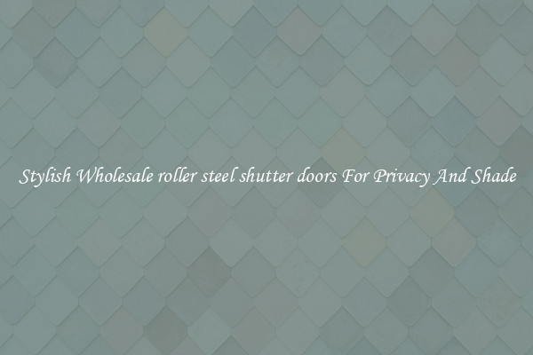 Stylish Wholesale roller steel shutter doors For Privacy And Shade