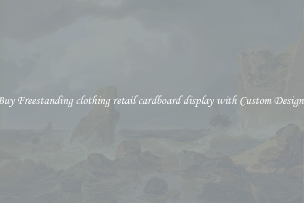 Buy Freestanding clothing retail cardboard display with Custom Designs