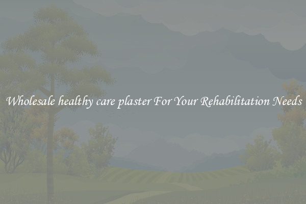 Wholesale healthy care plaster For Your Rehabilitation Needs