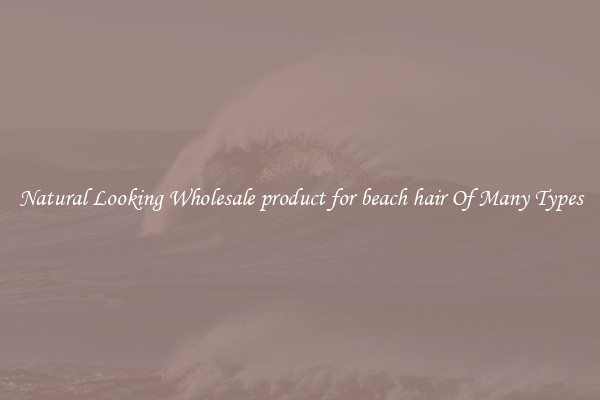 Natural Looking Wholesale product for beach hair Of Many Types
