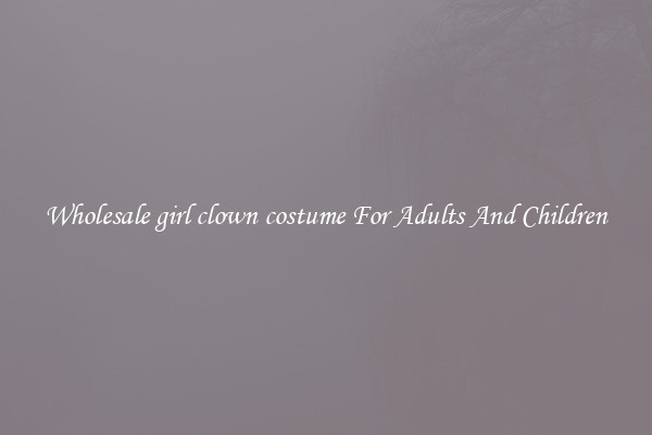 Wholesale girl clown costume For Adults And Children
