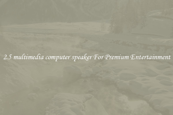 2.5 multimedia computer speaker For Premium Entertainment