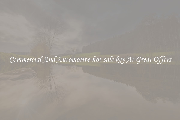 Commercial And Automotive hot sale key At Great Offers
