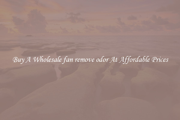 Buy A Wholesale fan remove odor At Affordable Prices